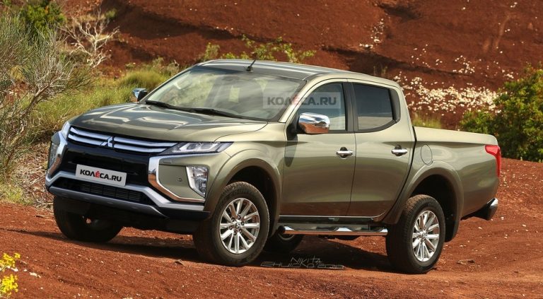 Пикап Mitsubishi L200 с дизайном вэна Xpander показали на видео